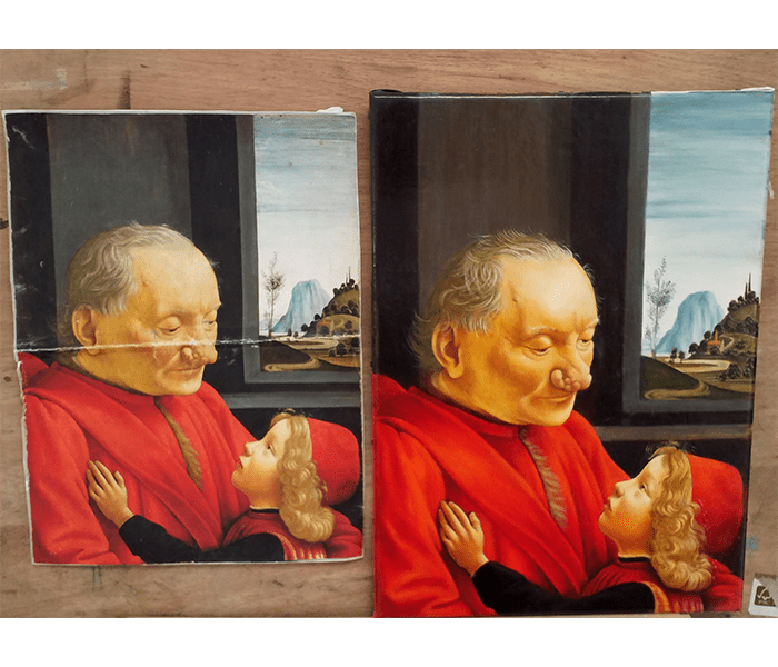 1 -Ghirlandaio Portrait d'un vieillard et d'un jeune garçon - 1490 -Musée du Louvre - Huile sur toile 63x47 - Etape final 1 -Ghirlandaio Portrait d'un vieillard et d'un jeune garçon - 1490 -Musée du Louvre - Huile sur toile 63x47 - Etape final