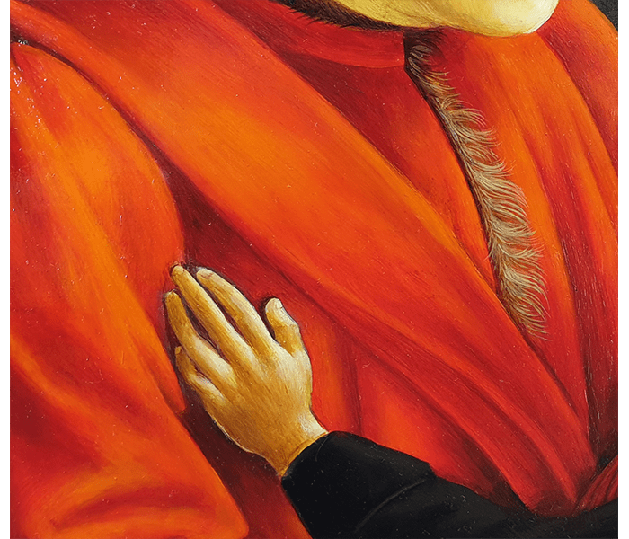 3- Ghirlandaio Portrait d'un vieillard et d'un jeune garçon - 1490 -Musée du Louvre - Huile sur toile 63x47 - Détail II 3- Ghirlandaio Portrait d'un vieillard et d'un jeune garçon - 1490 -Musée du Louvre - Huile sur toile 63x47-Détail-II