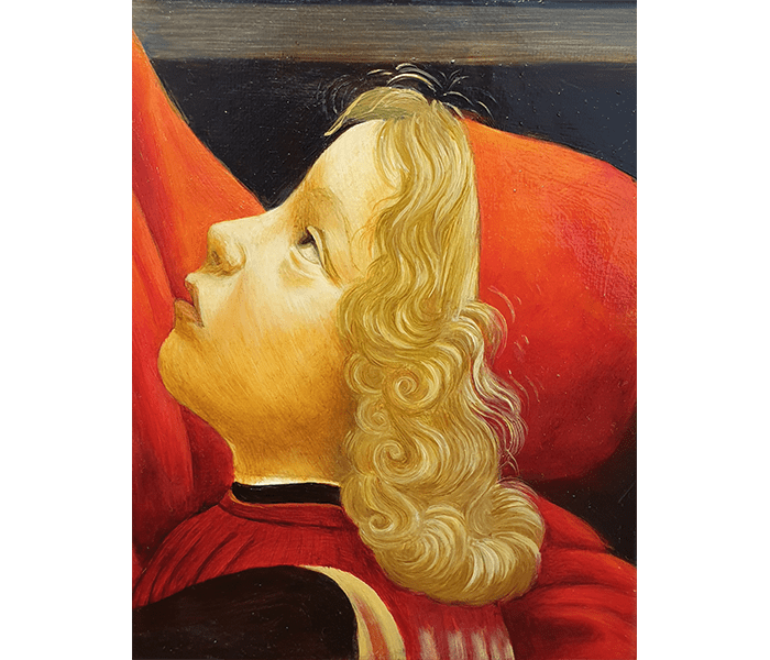 4 Ghirlandaio Portrait d'un vieillard et d'un jeune garçon - 1490 -Musée du Louvre - Huile sur toile 63x47-Détail III 4 Ghirlandaio Portrait d'un vieillard et d'un jeune garçon - 1490 -Musée du Louvre - Huile sur toile 63x47-Détail III