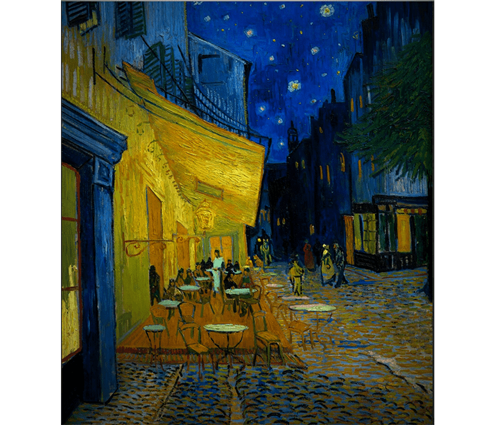 Van-Gogh-Terrase-du-café-le-soir-1888-Musée-Krôller-Müller,Otterlo,-Pays-Bas-Huile-sur-toile-81x66-Original-I Van-Gogh-Terrase-du-café-le-soir-1888-Musée-Krôller-Müller,Otterlo,-Pays-Bas-Huile-sur-toile-81x66-Original-I